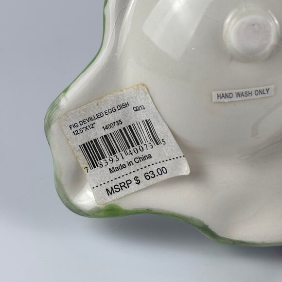 Spode Christmas Tree Deviled Egg Tray 12" Ceramic DIsh New - Open Box - Picture 7 of 9